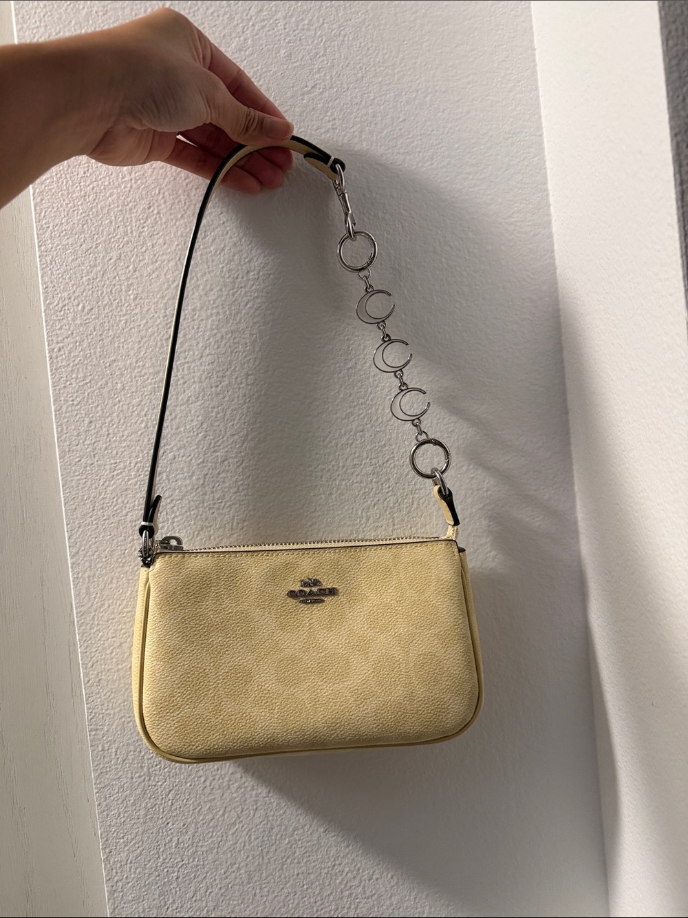 AUTHENTIC Coach Cream Mini Shoulder Bag